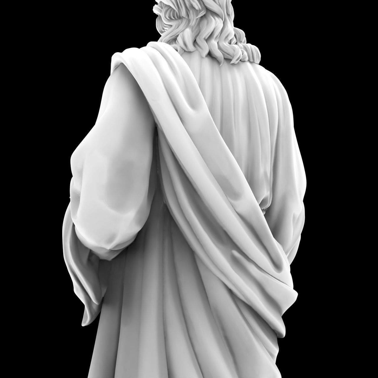 Jesus Christian Missionary High Precision Portrait Sculpture 3D print model_18