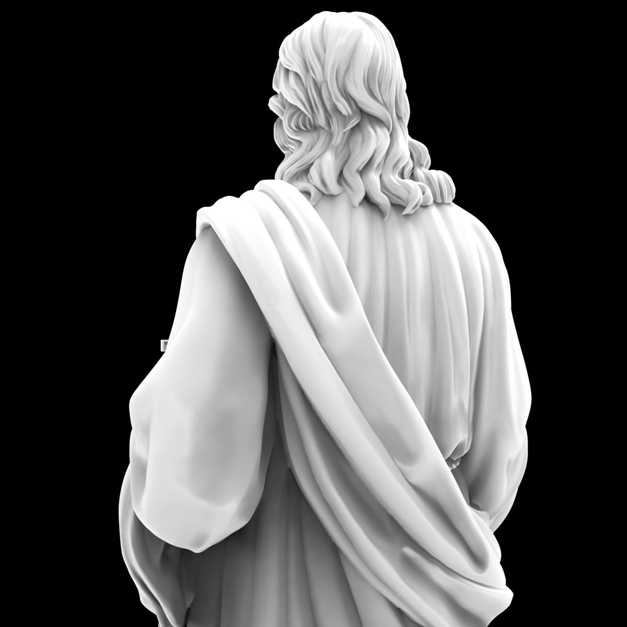 Jesus Christian Missionary High Precision Portrait Sculpture 3D print model_19