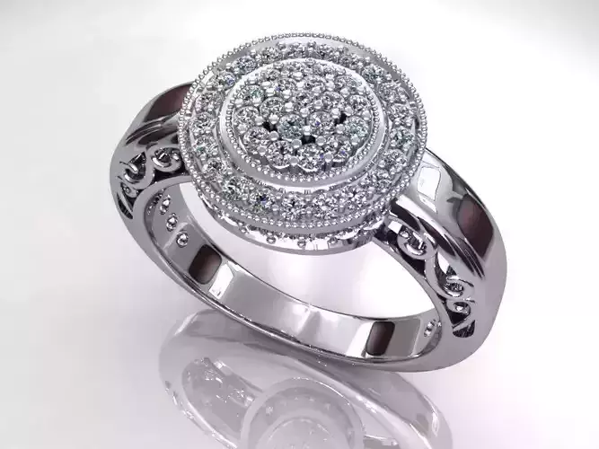 Halo Diamond Ring 34