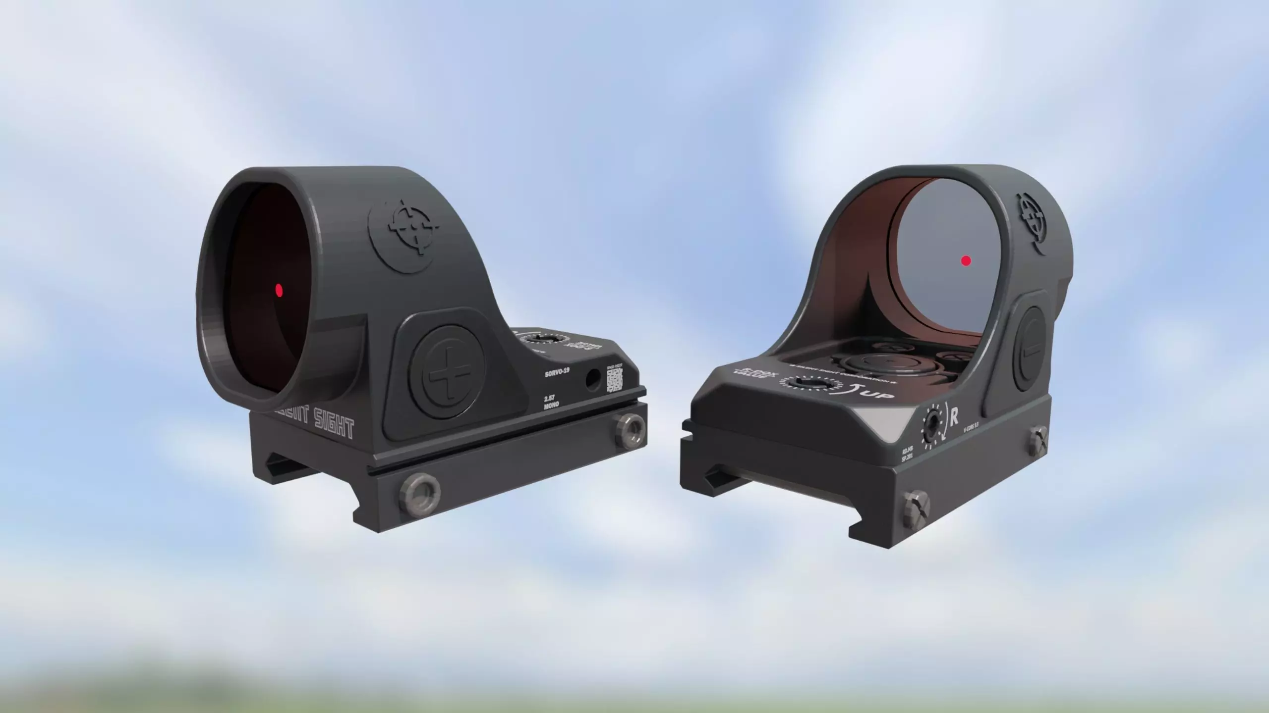 Red Dot Reflex Sight Model SORVO-19 Free 3D model