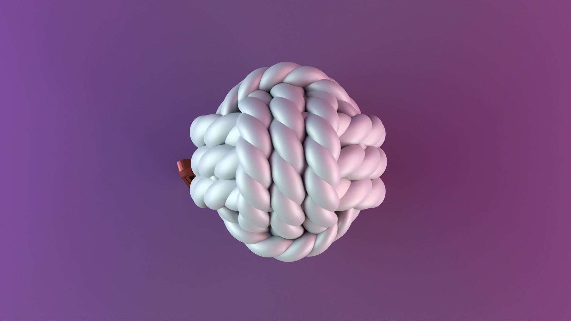 Wool candle 3D print model_4