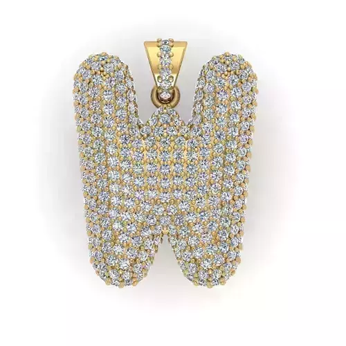 W ALPHABET PENDANT 