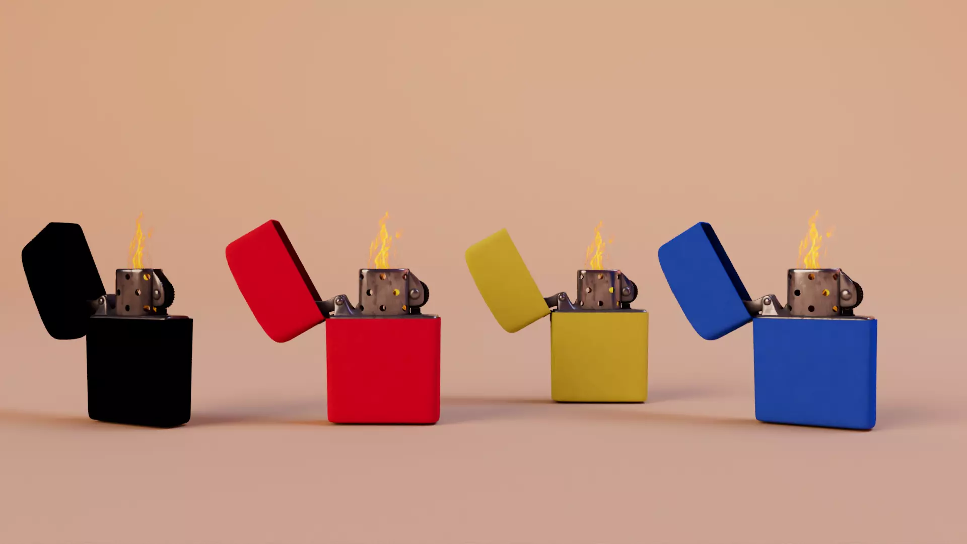 Lighter Low-poly 3D model