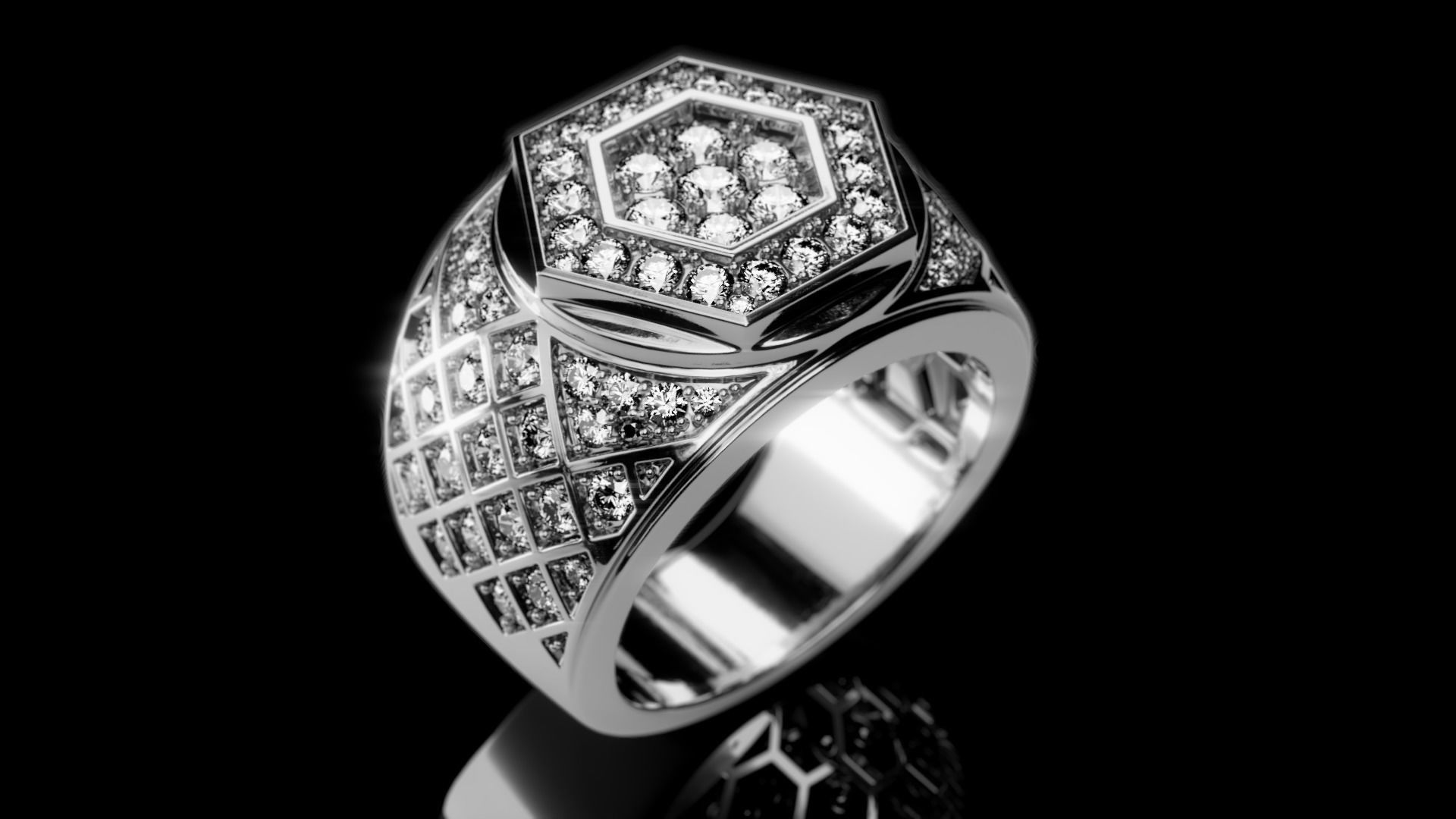 Men Ring 12 3D print model_1