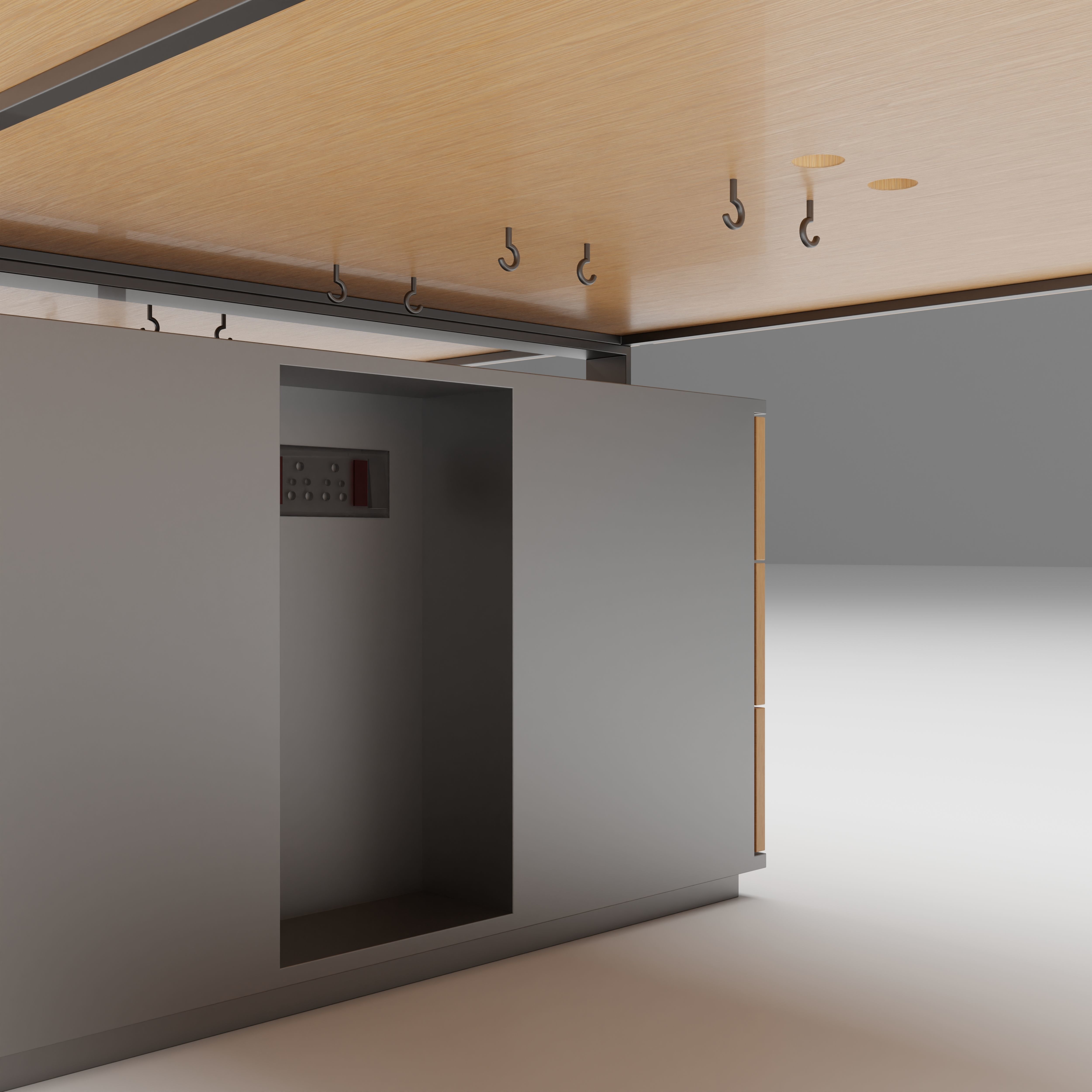 Office IT Department Workstation V1 3D model_5