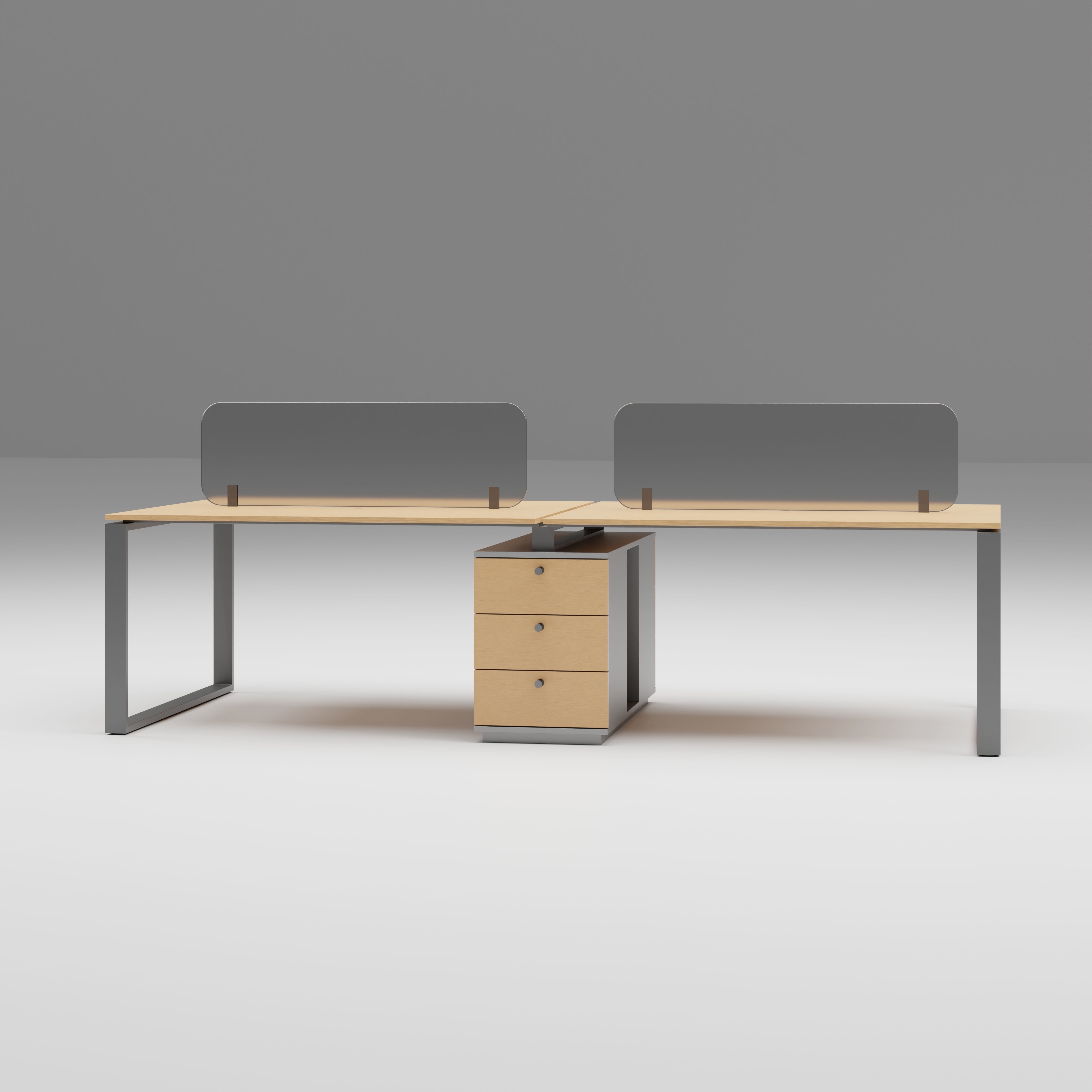Office IT Department Workstation V1 3D model_2