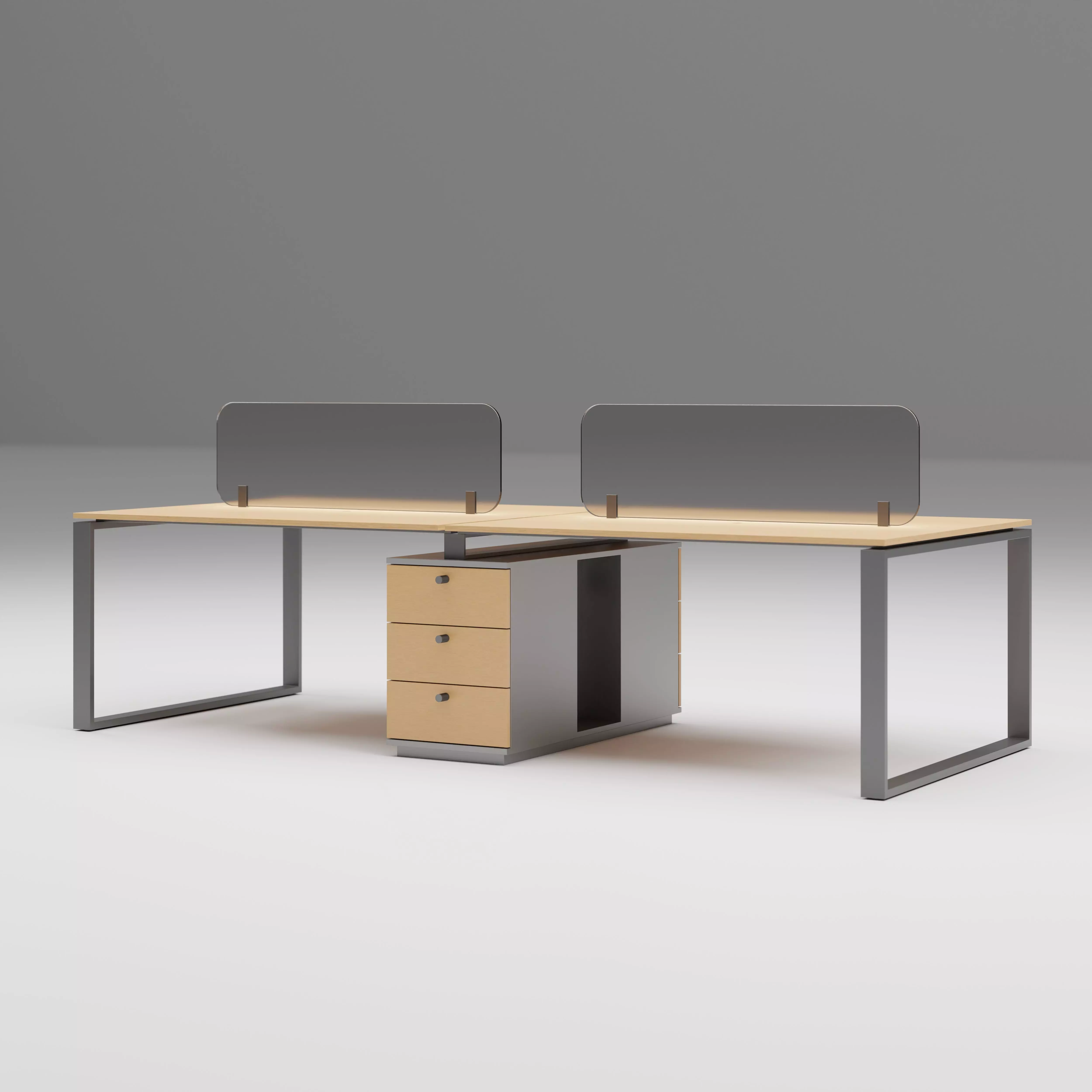 Office IT Department Workstation V1 3D model_0