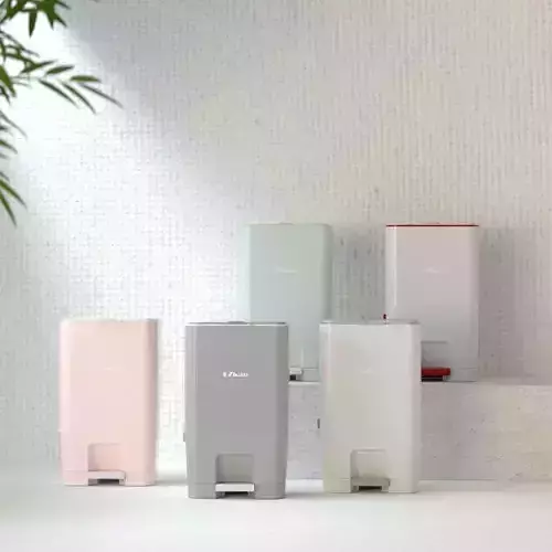 noiseless trash bin refillable