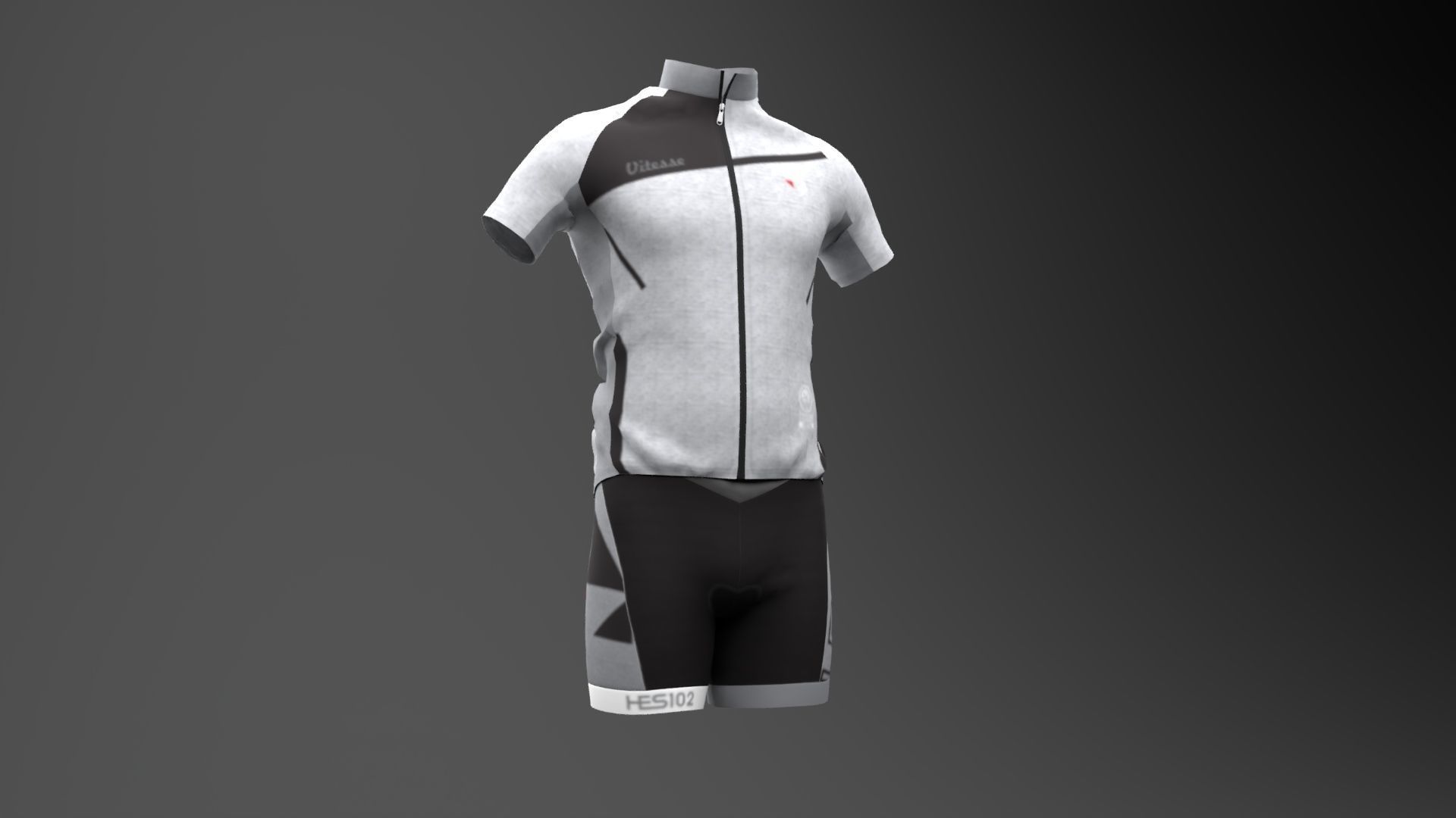Cycling Waer Low-poly 3D model_1