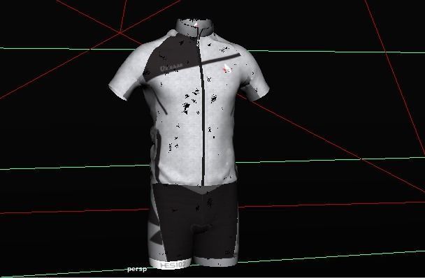 Cycling Waer Low-poly 3D model_10