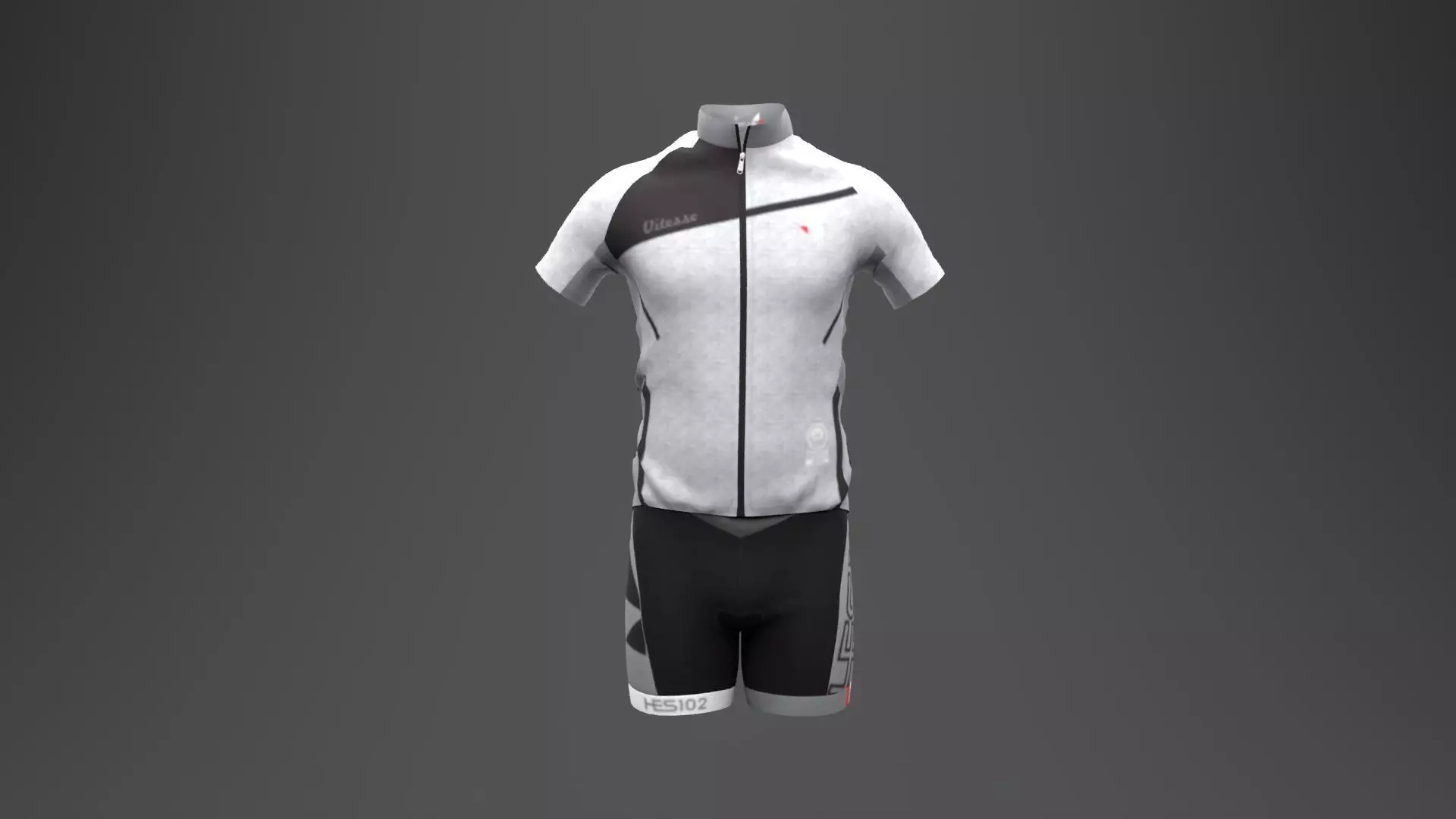 Cycling Waer Low-poly 3D model_0