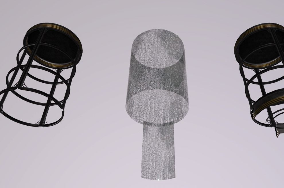 Machine B2 Mixer Low-poly 3D model_6