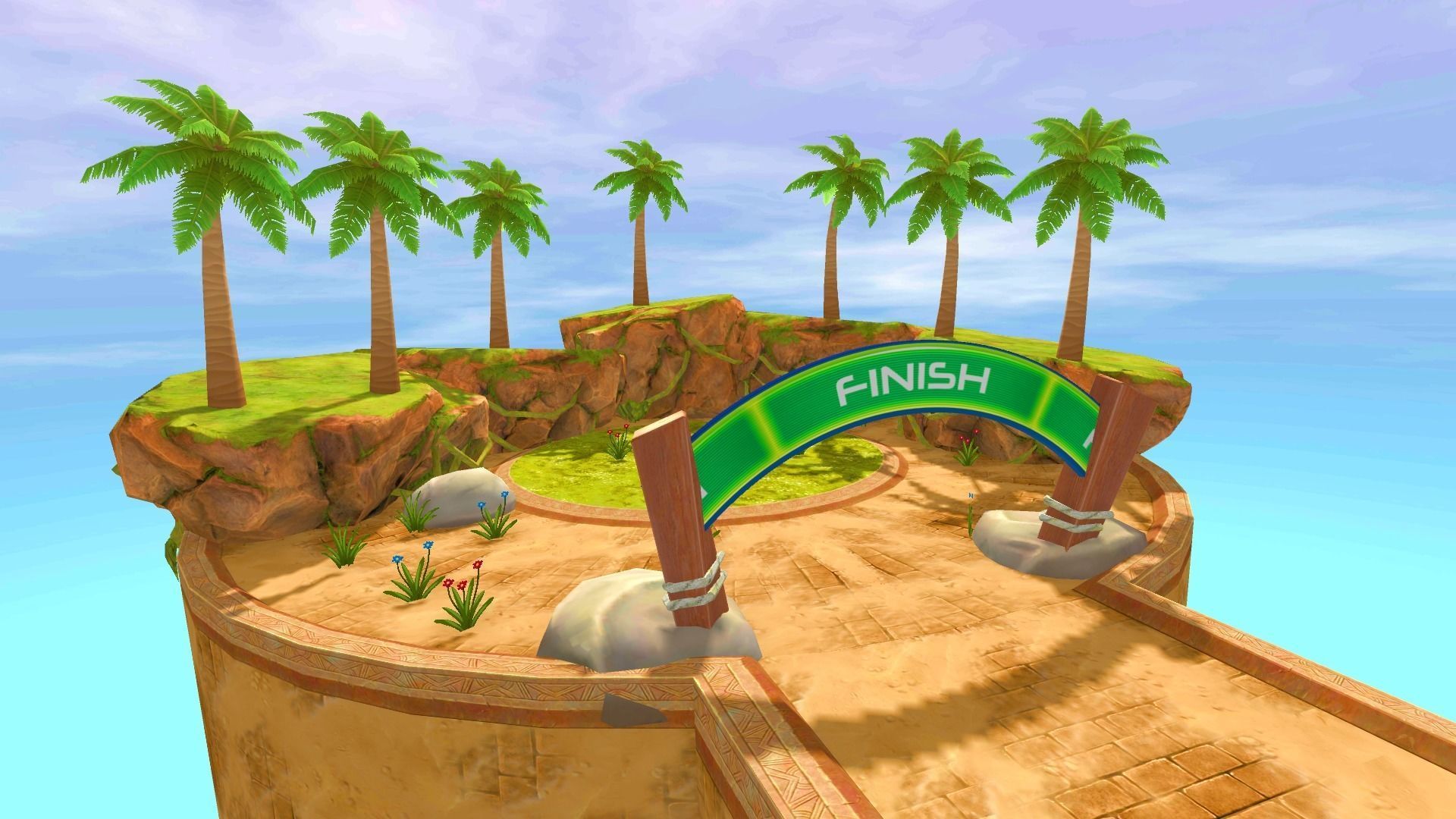 Offroad Toon Stunt Tracks Low-poly 3D model_10