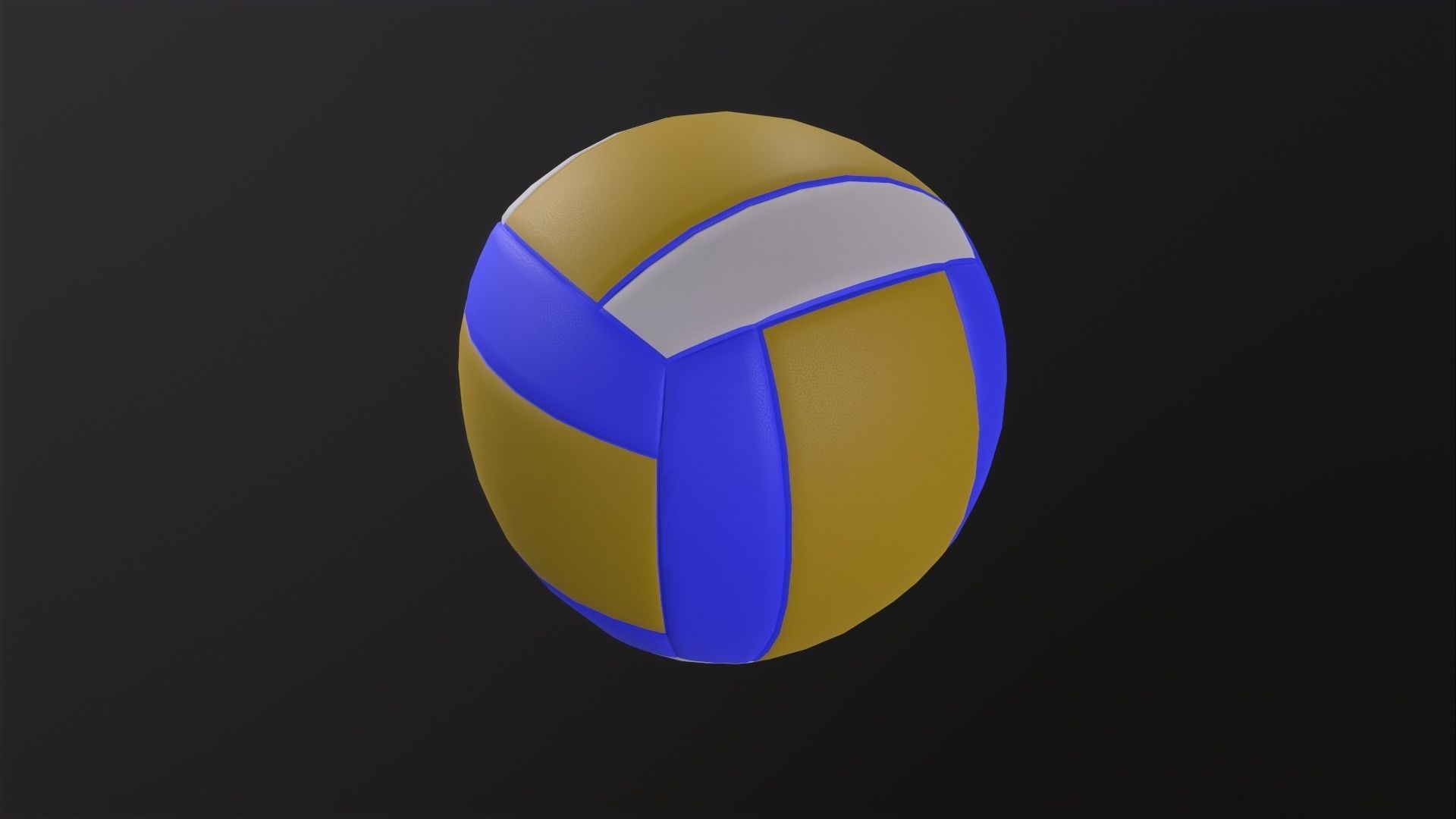 Volleyball 3D Model Low-poly 3D model_3