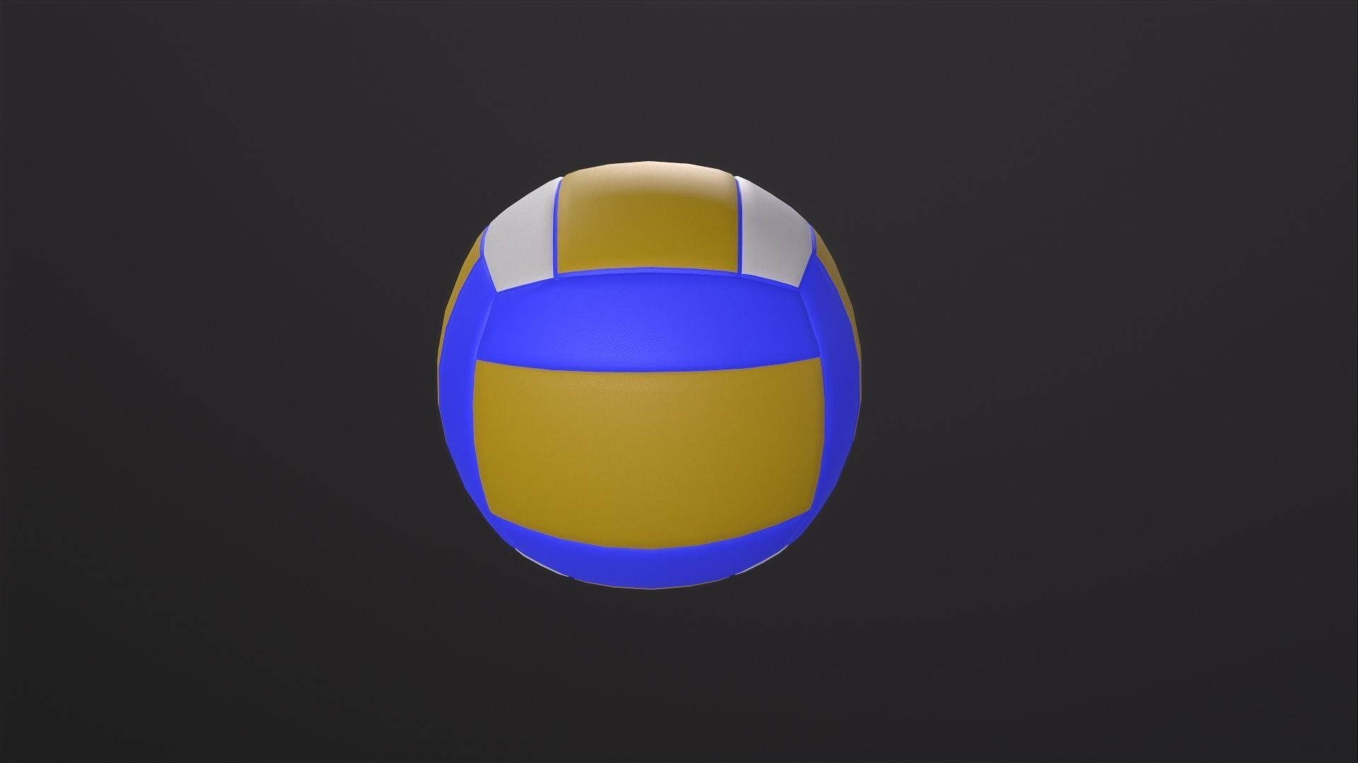 Volleyball 3D Model Low-poly 3D model_2