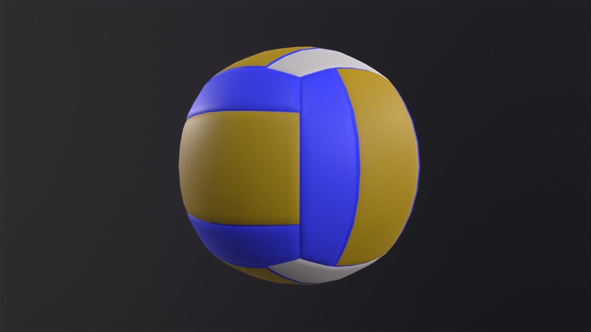 Volleyball 3D Model Low-poly 3D model_5