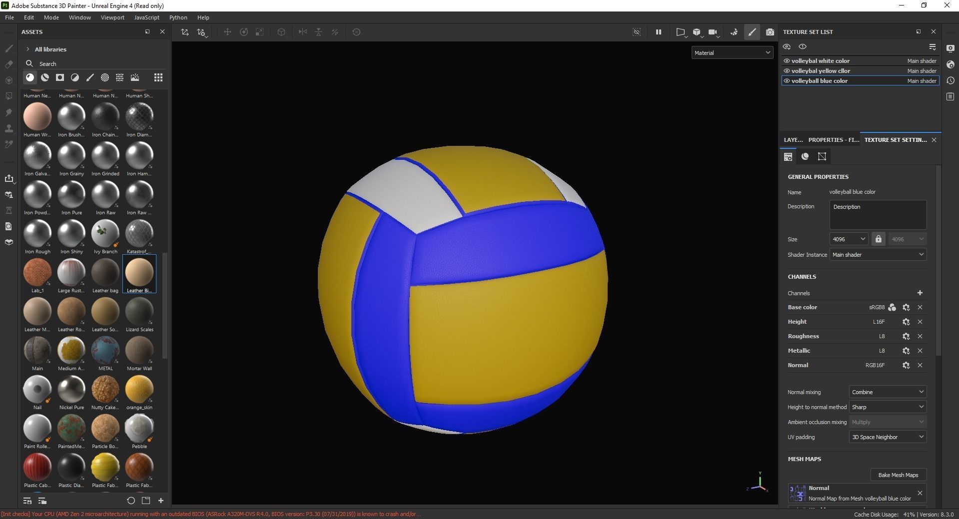 Volleyball 3D Model Low-poly 3D model_7