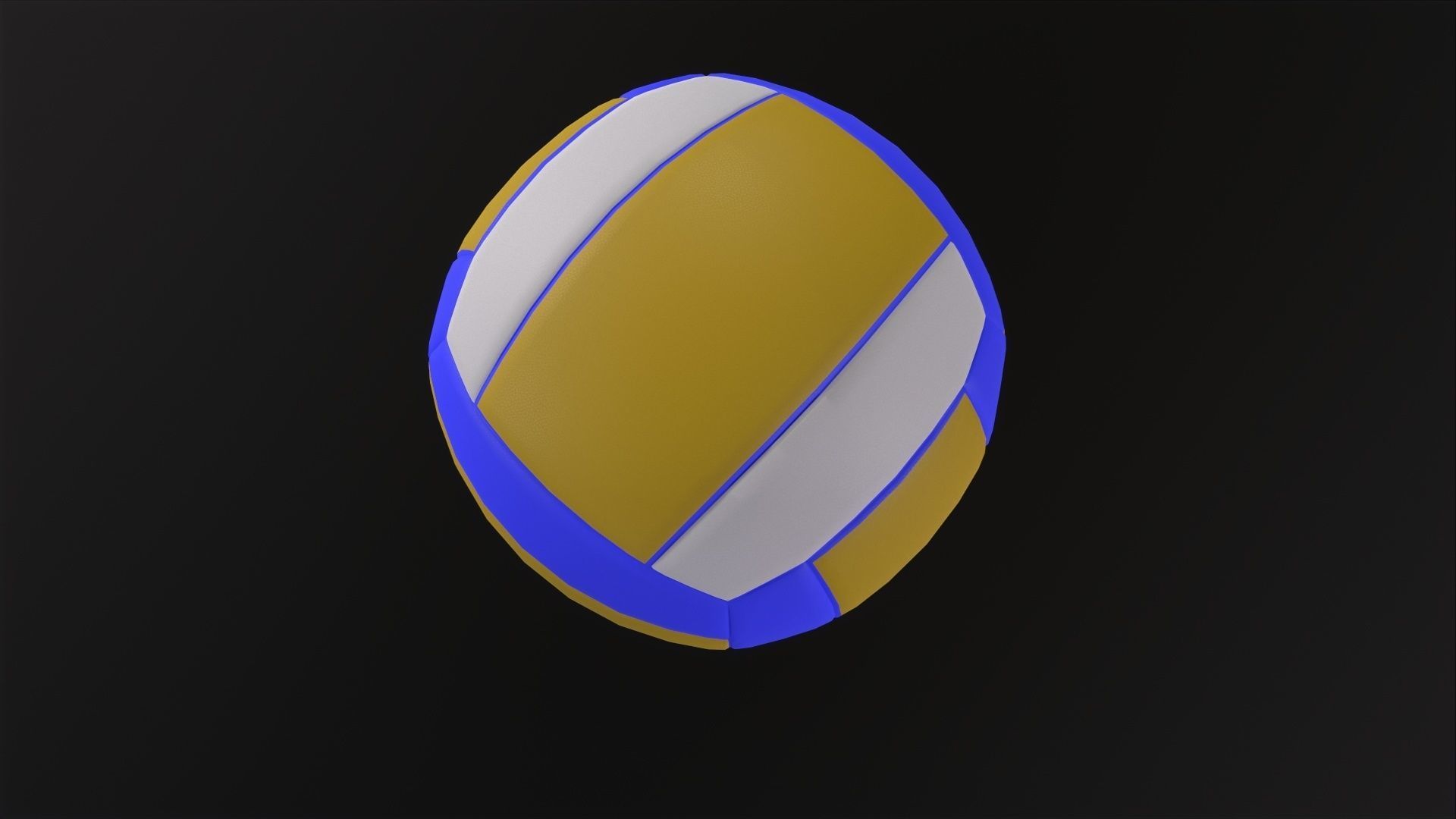 Volleyball 3D Model Low-poly 3D model_4