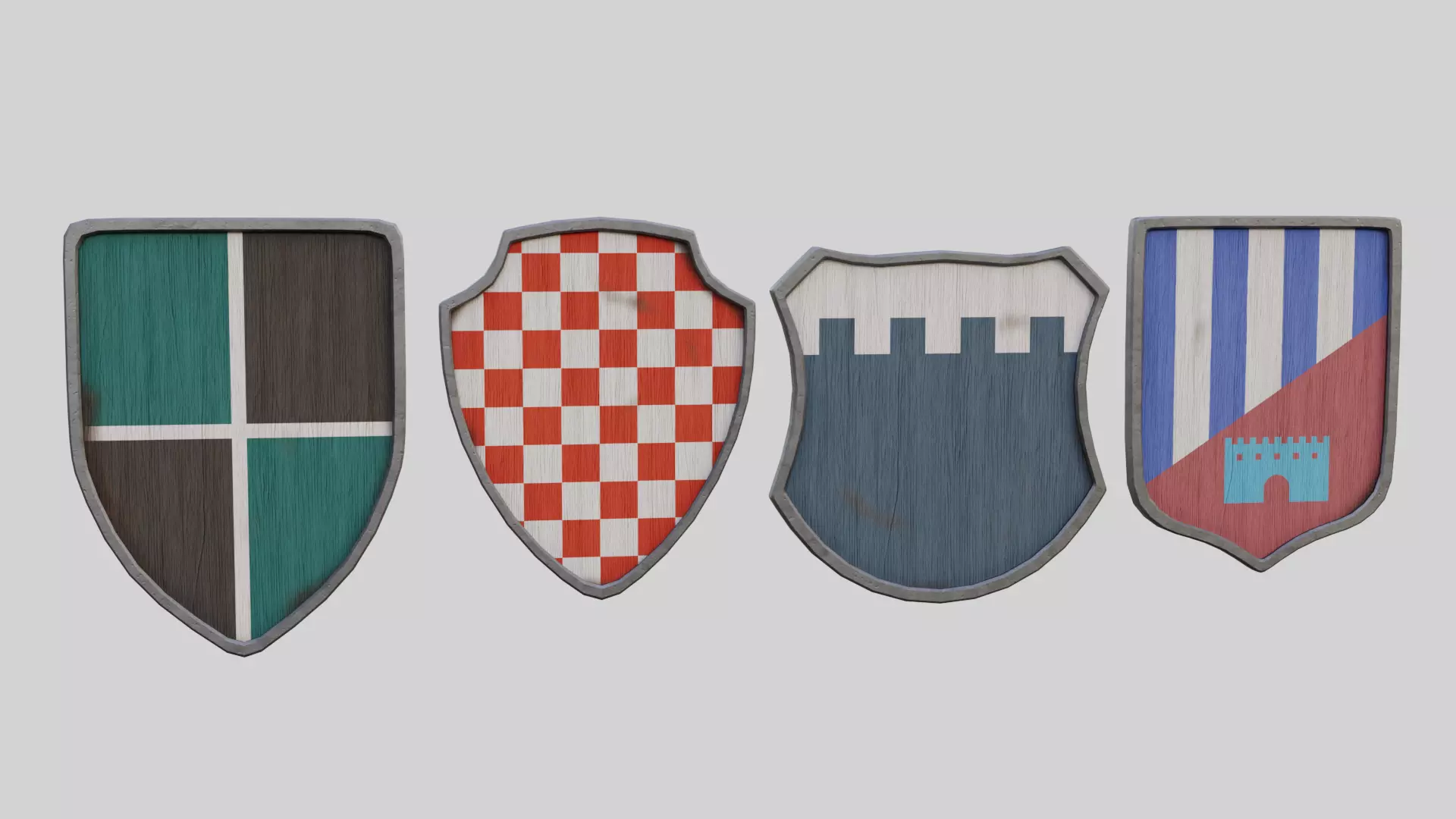 Coat Of Arms Collection 2 Low-poly 3D model_0