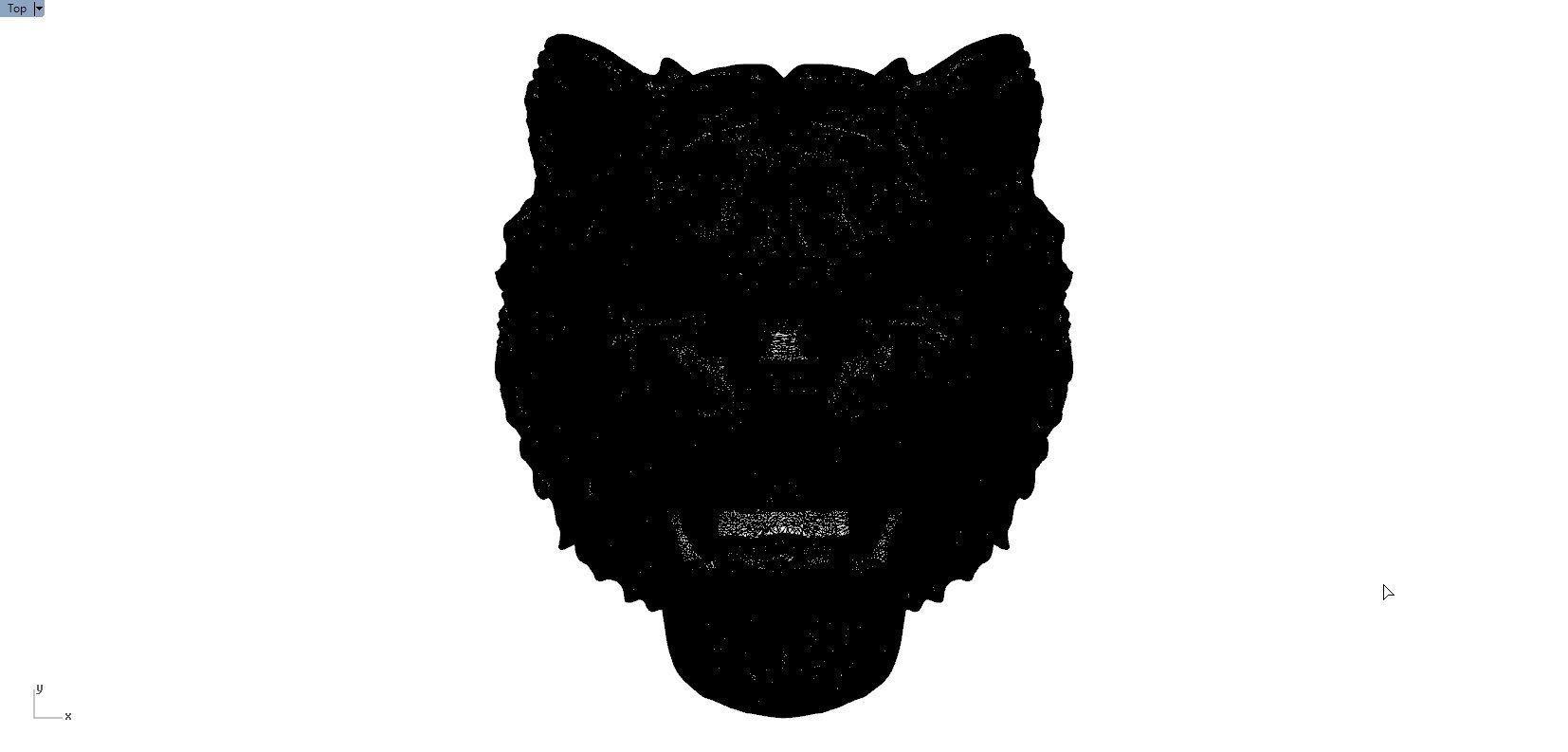 TIGER FACE PENDENT 3D print model_9