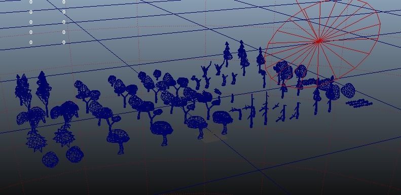 NatureScapes Lowpoly Trees and Rocks Pack Low-poly 3D model_9