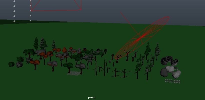 NatureScapes Lowpoly Trees and Rocks Pack Low-poly 3D model_8