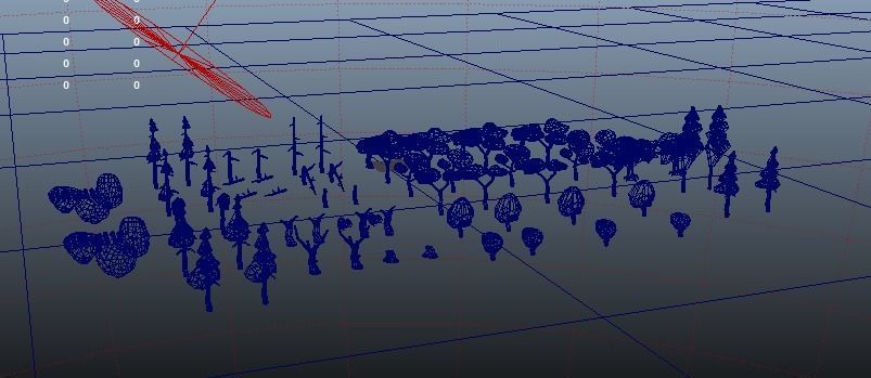 NatureScapes Lowpoly Trees and Rocks Pack Low-poly 3D model_11