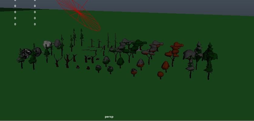 NatureScapes Lowpoly Trees and Rocks Pack Low-poly 3D model_17