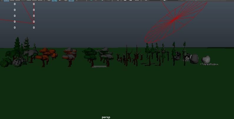 NatureScapes Lowpoly Trees and Rocks Pack Low-poly 3D model_15