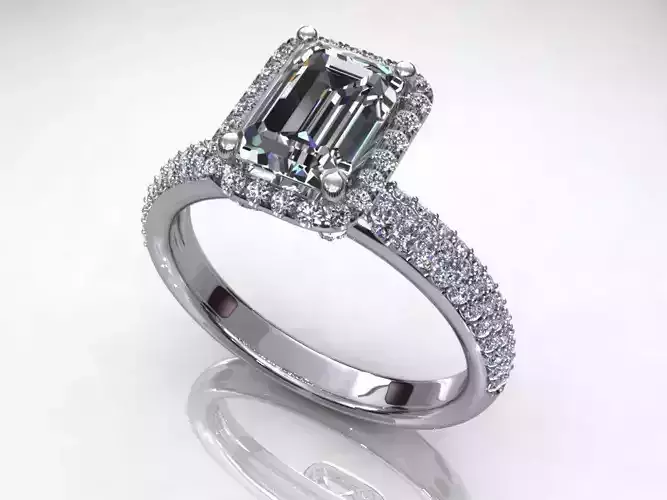 Emerald Wedding Ring SE32