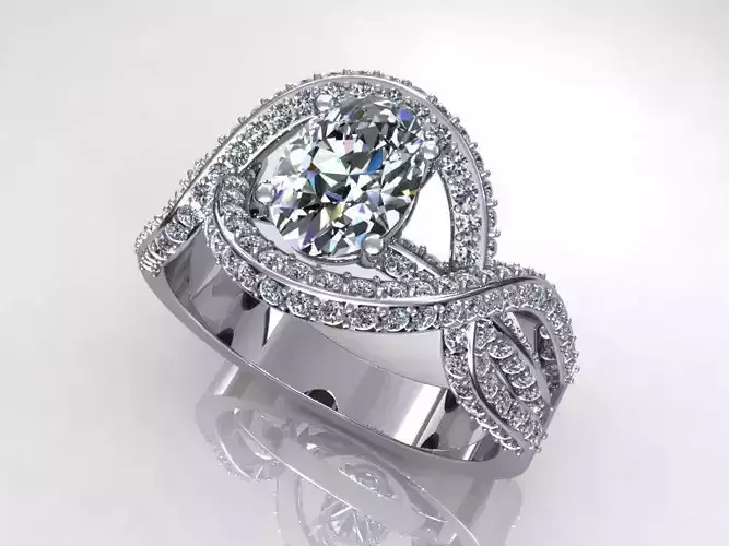 Love Twist Diamond Ring 