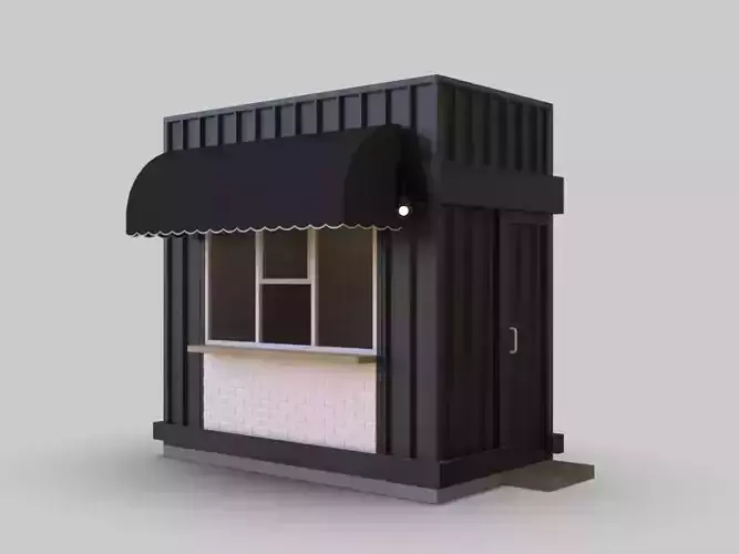 Custom Booth Container 3D model