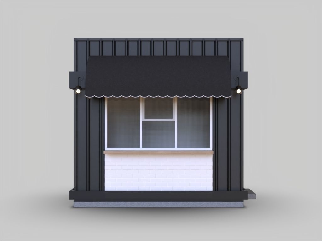 Custom Booth Container 3D model_2