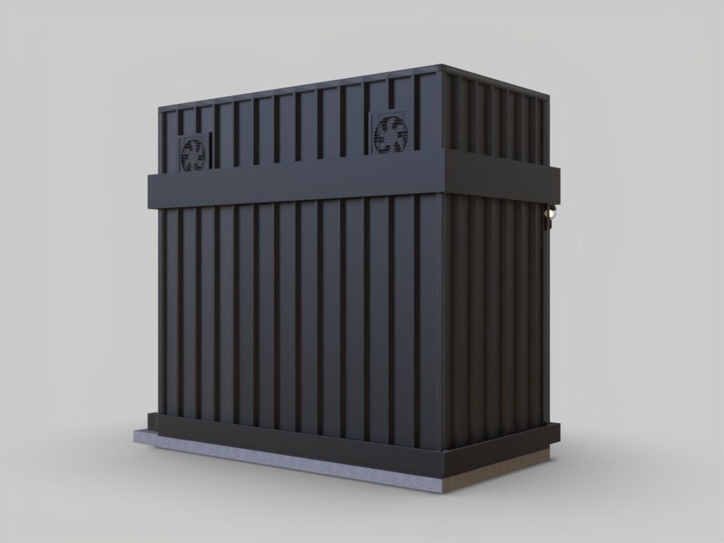 Custom Booth Container 3D model_3
