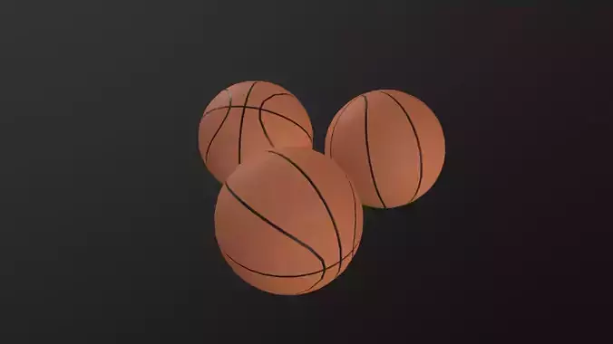 Basketball ball 3D Model Low-poly 3D model