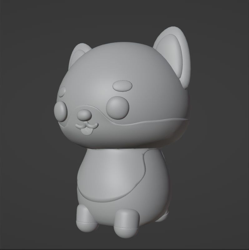 Dog Cartoon 3D 3D model_4