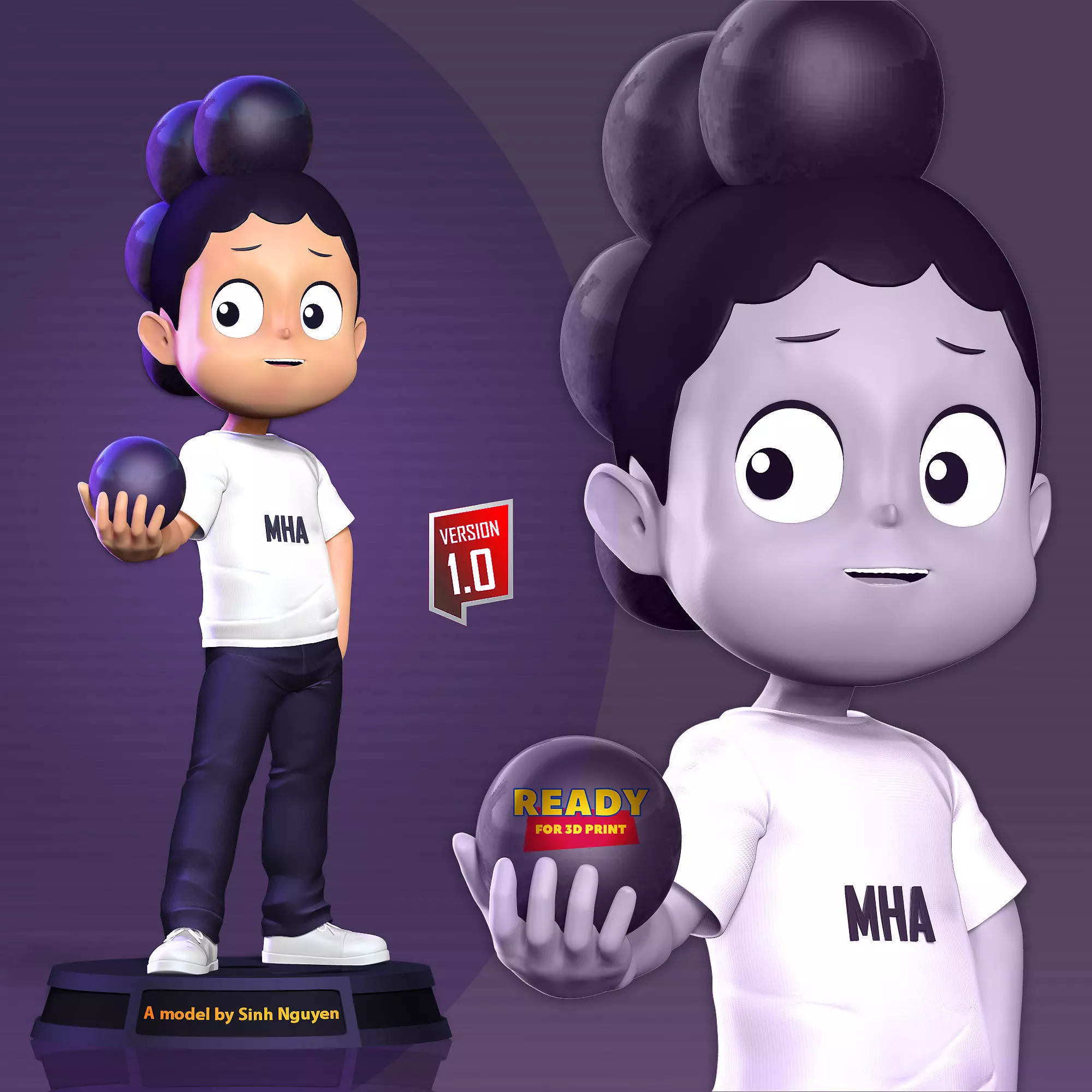 Minoru Mineta Fanart 3D print model