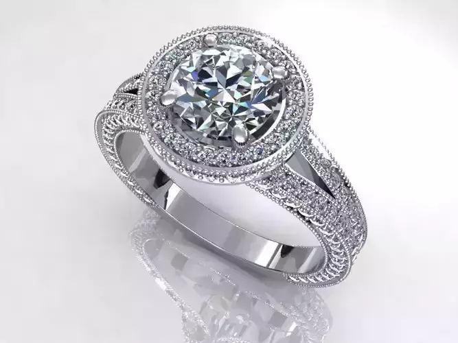 Halo Trust Love Wedding Ring