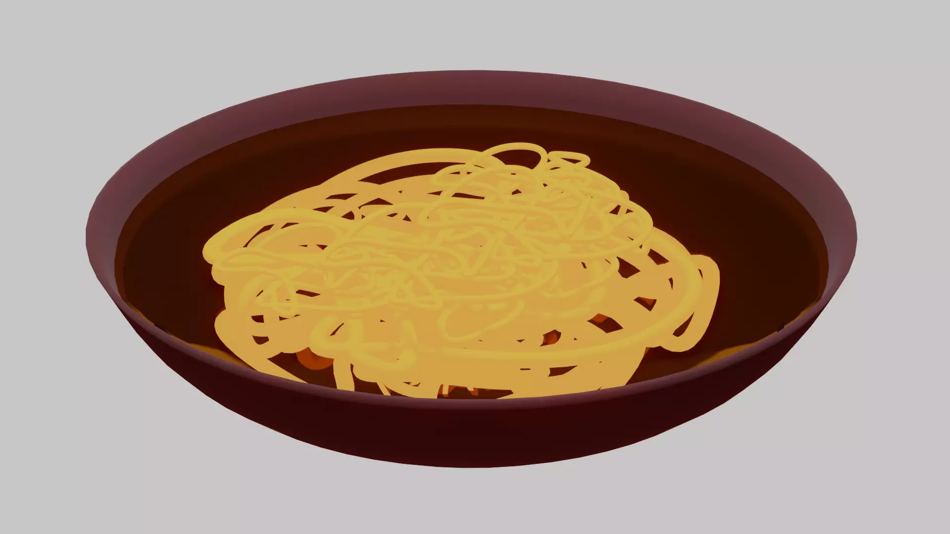 Noodle Bowl Anime Style Food Free 3D model_0