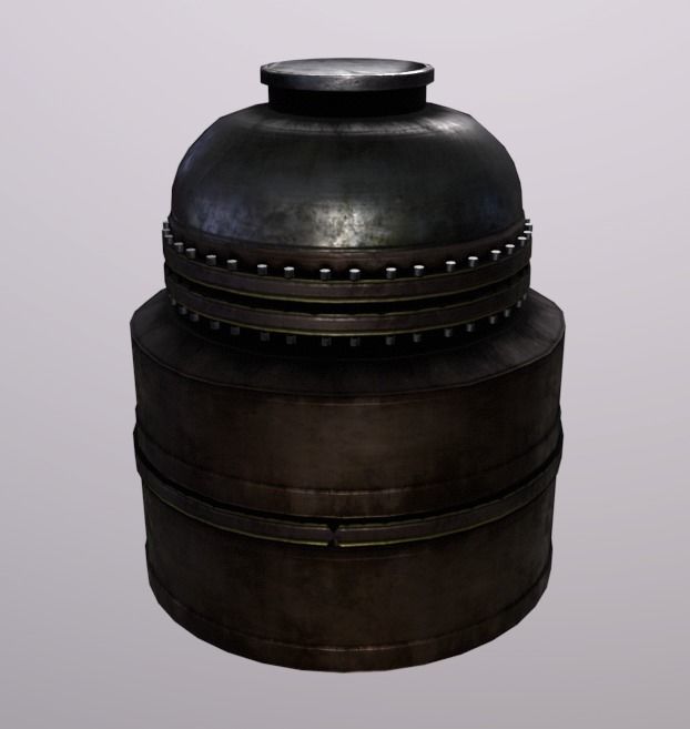 Machine PressureTank Low-poly 3D model_2