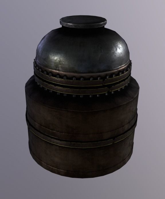 Machine PressureTank Low-poly 3D model_3