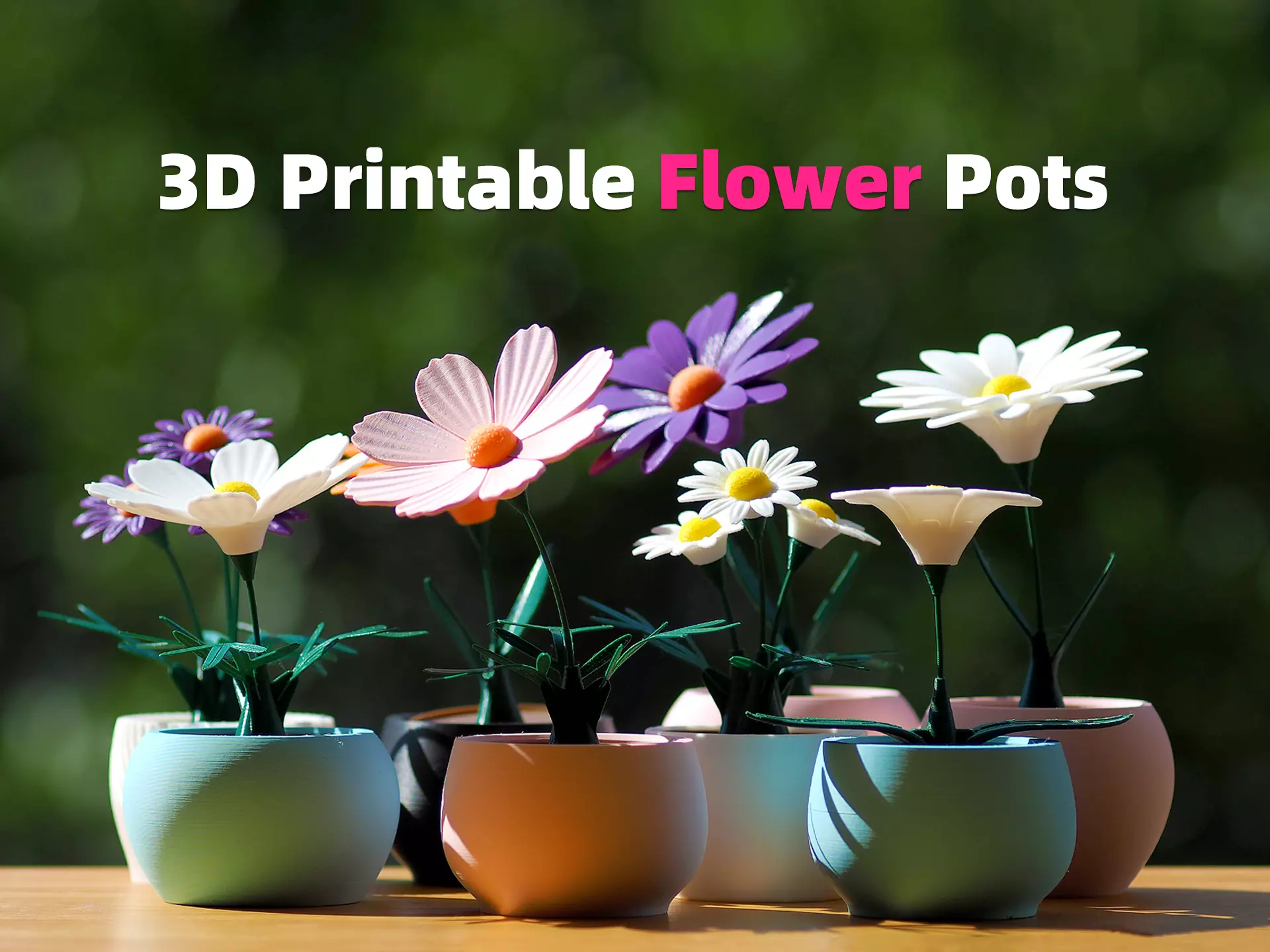 3D printable Flower Pots 3D print model