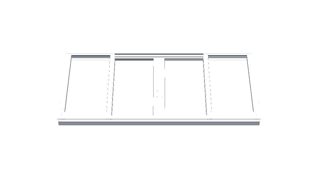 Aluminium Sliding Window 4 Panels 3D model_29