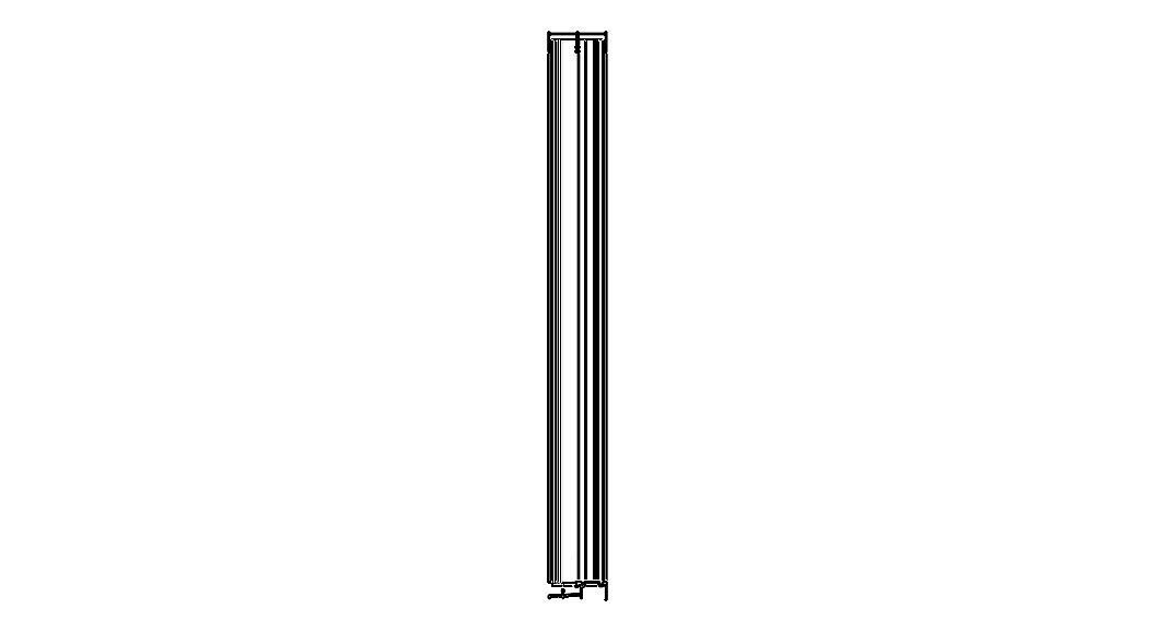 Aluminium Sliding Window 4 Panels 3D model_14