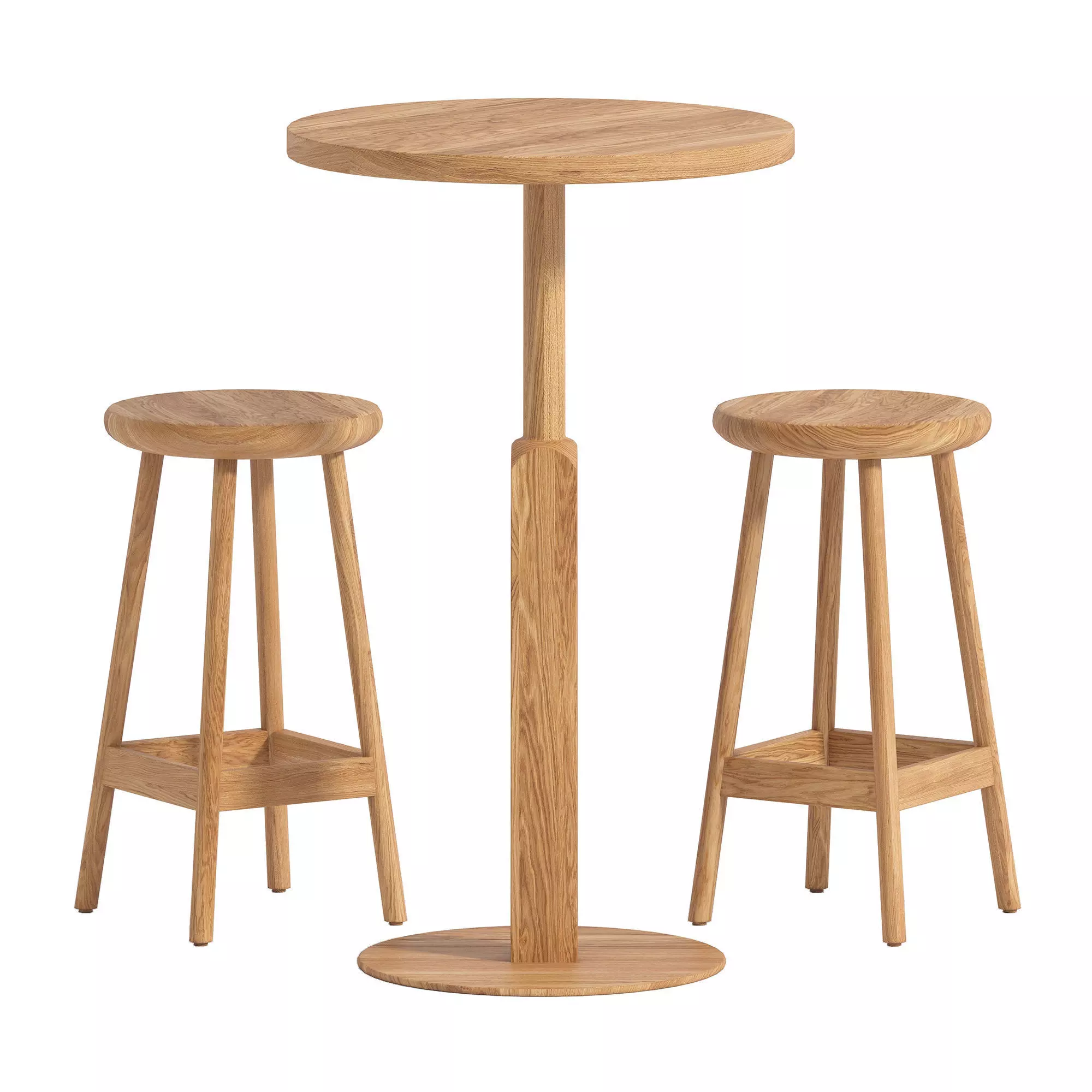 Stools and Round table By Karl Andersson 3D model_0