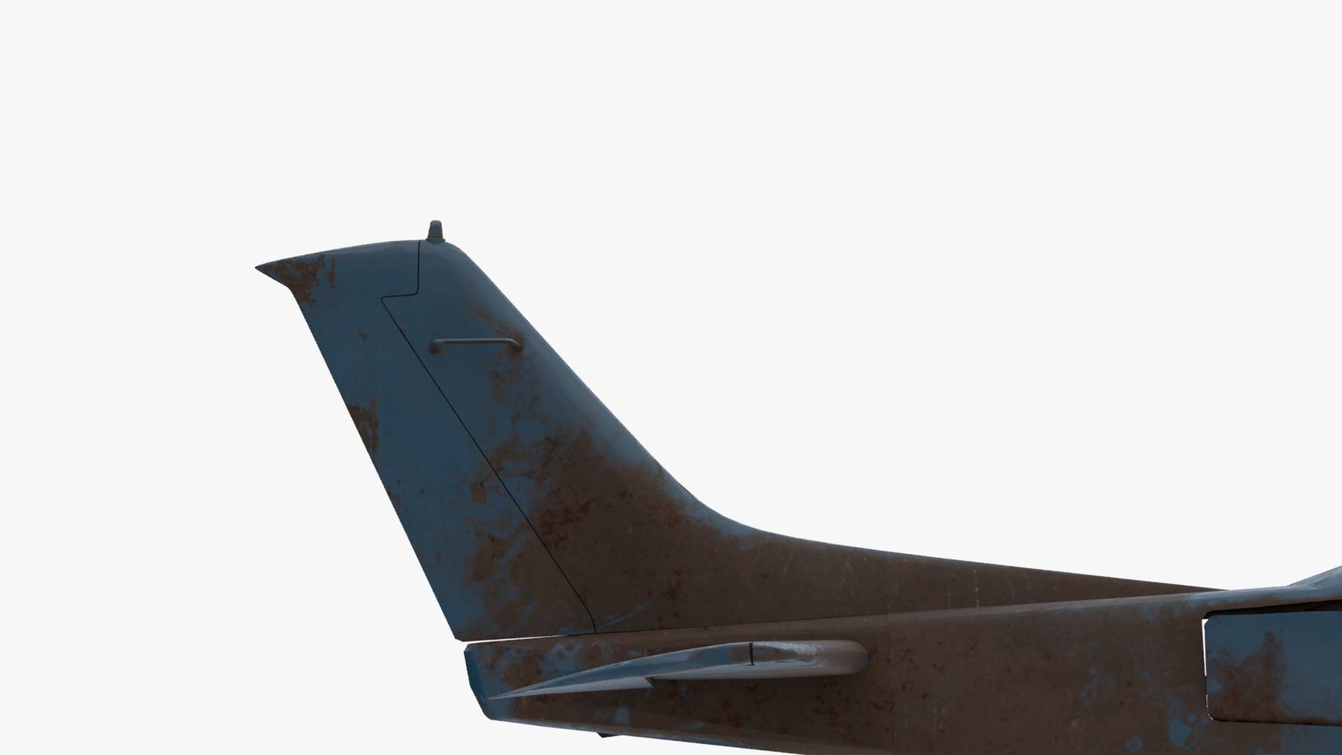 8K realistic destroyed propeller plane Low-poly 3D model_12