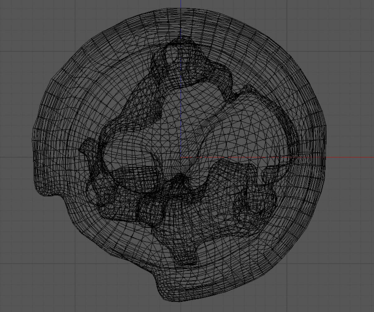 Two Dogs Statue low poly Low-poly 3D model_5