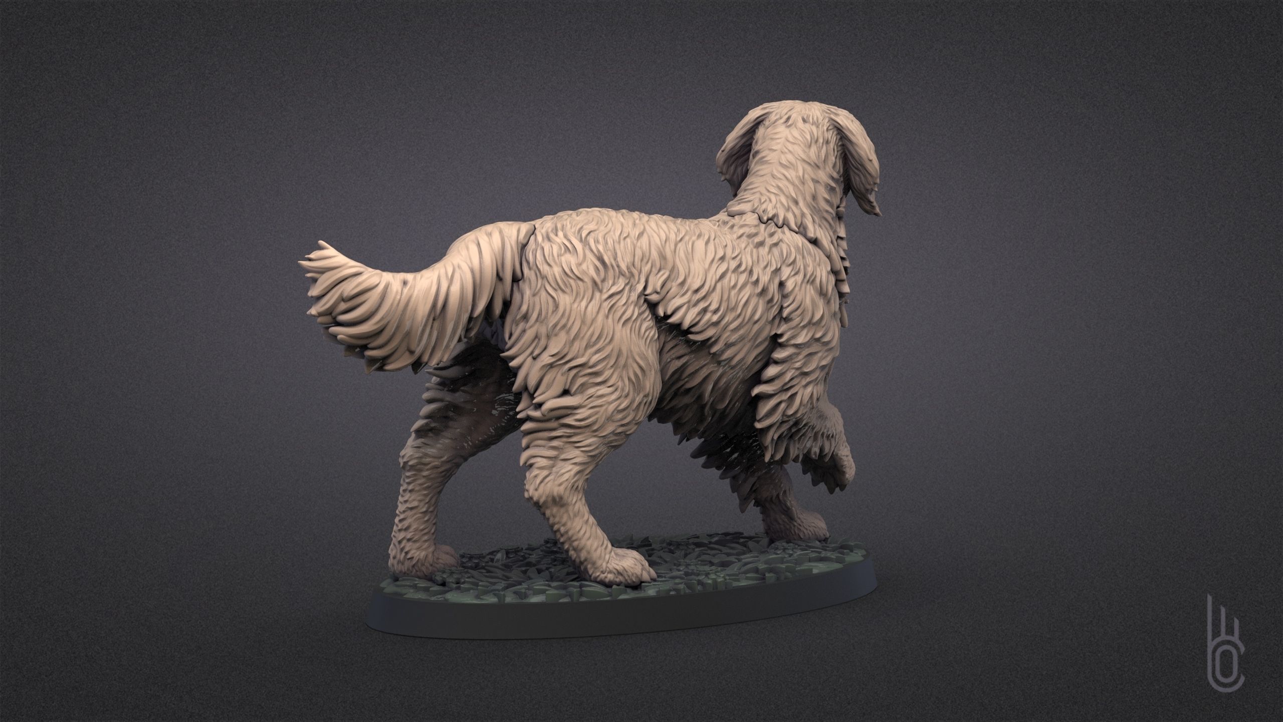 Golden Retriever 3D print model_4