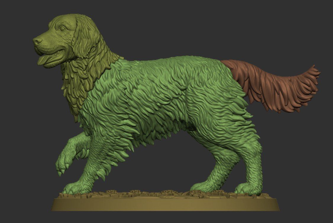 Golden Retriever 3D print model_14