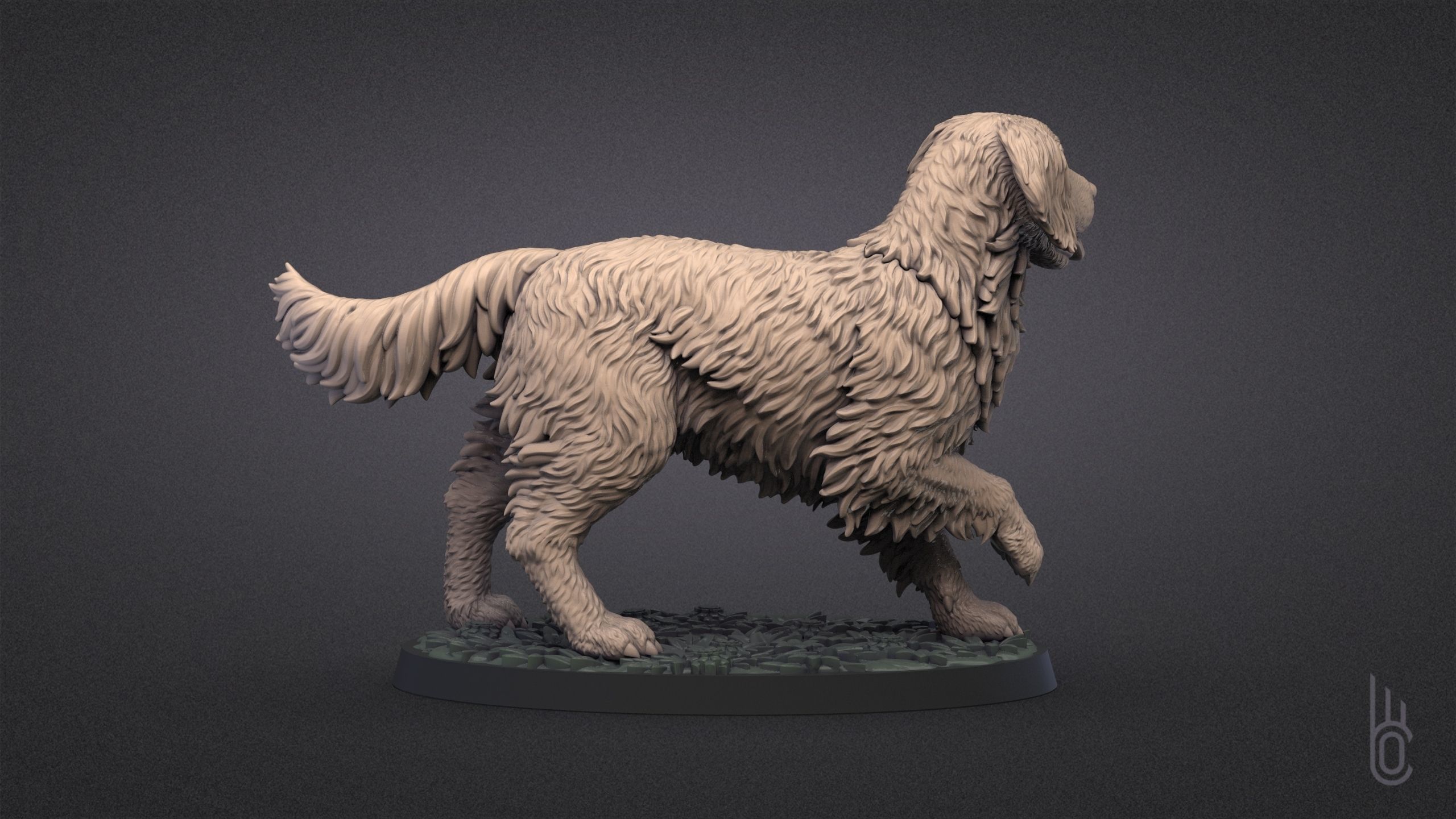 Golden Retriever 3D print model_5